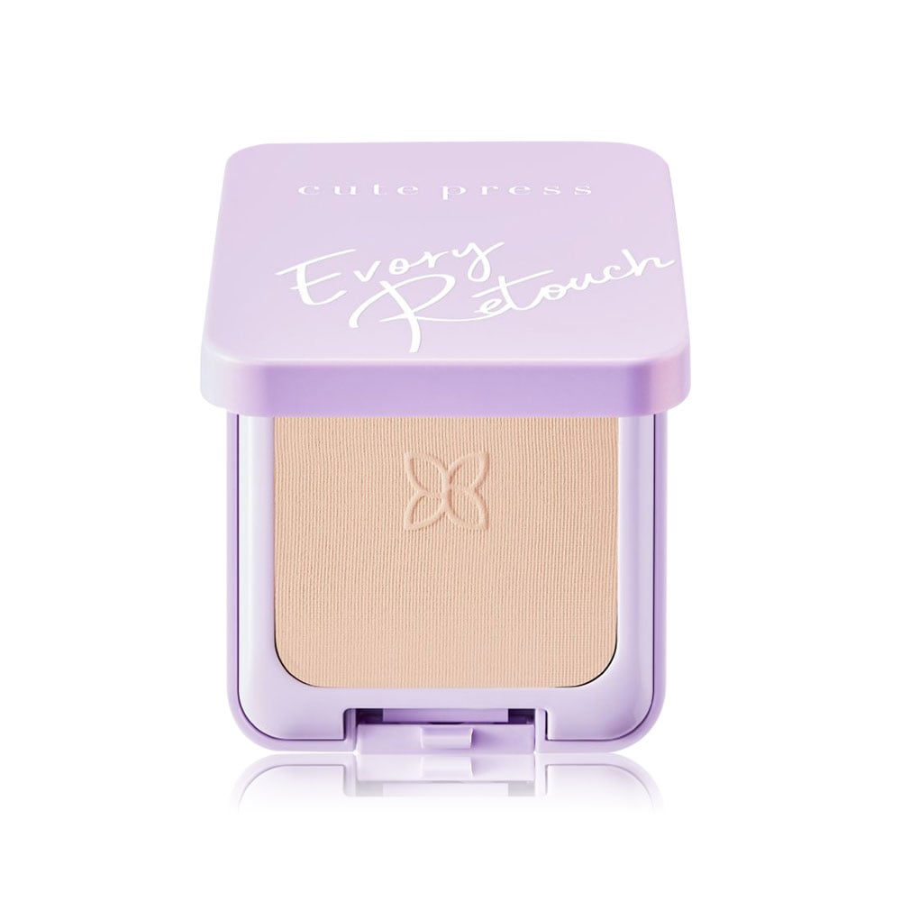 CUTE PRESS แป้งผสมรองพื้น EVORY RETOUCH OIL CONTROL FOUNDATION POWDER SPF 30 PA+++