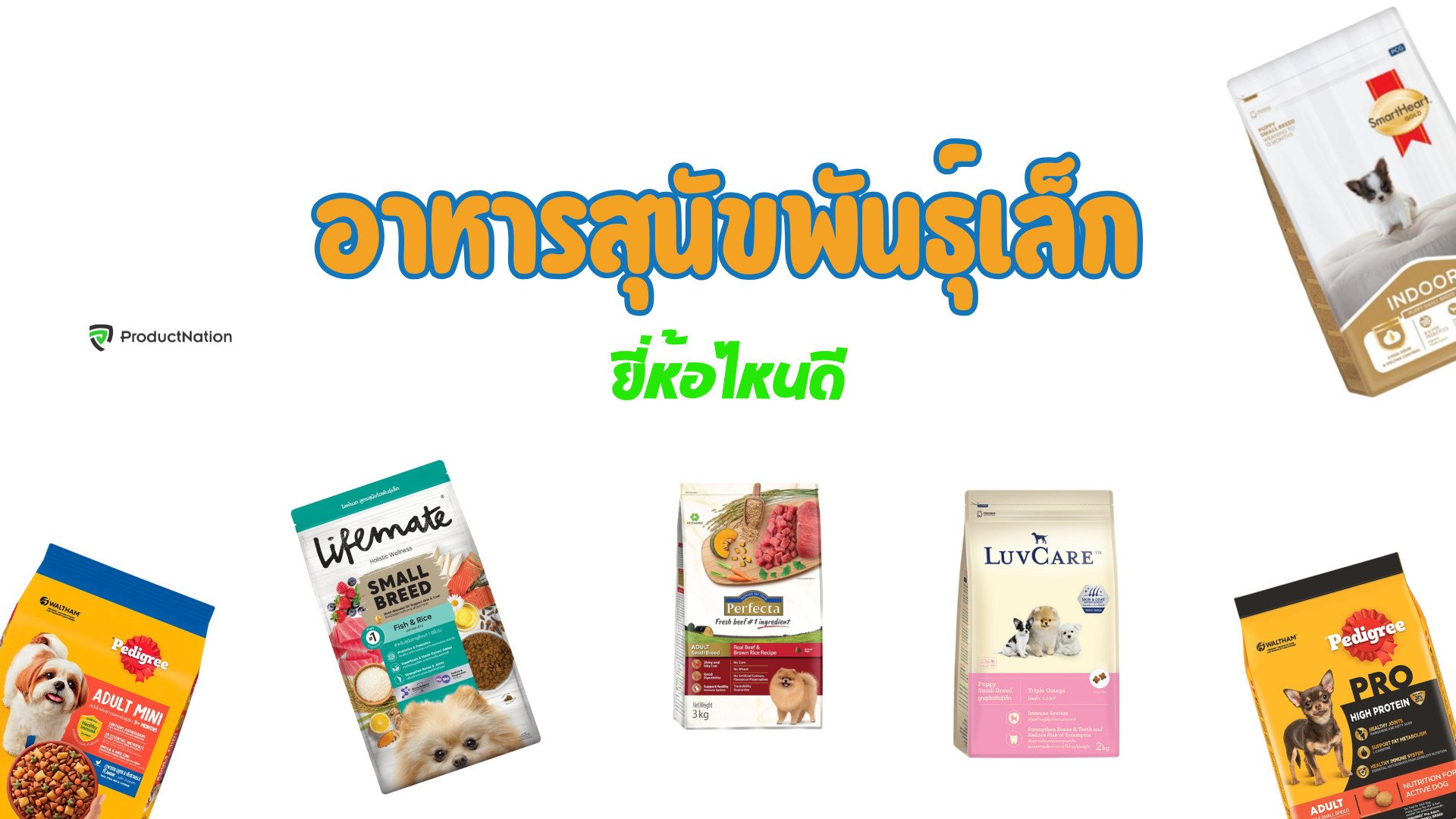 อาหารสุนัขพันธุ์เล็ก ยี่ห้อไหนดี อร่อย สารอาหารดี-ปก