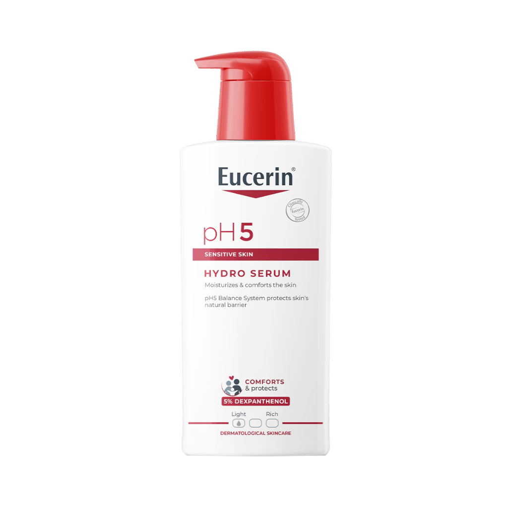 โลชั่น Eucerin pH5 SENSITIVE SKIN HYDRO SERUM โลชั่นสำหรับผิวบอบบาง แพ้ง่าย