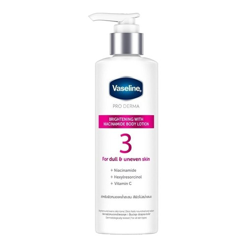 โลชั่นผิวขาว Vaseline Proderma Body Lotion สูตร Brightening No.3