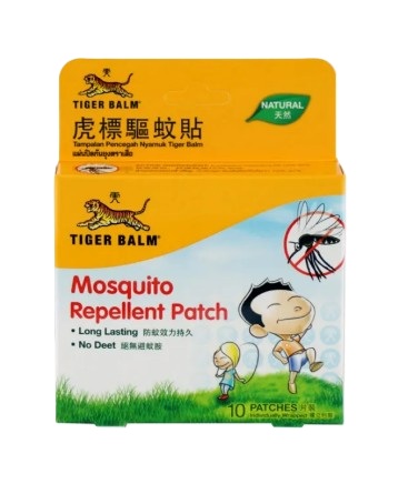 แผ่นแปะกันยุง ตราเสือ Tiger Balm Mosquito Repellent Patch