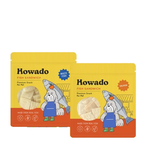 ขนมสุนัขเพื่อสุขภาพ Howado - Fish Sandwich