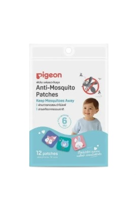 แผ่นแปะกันยุง ตราพีเจ้น Pigeon Anti-Mosquito Patches For Kids