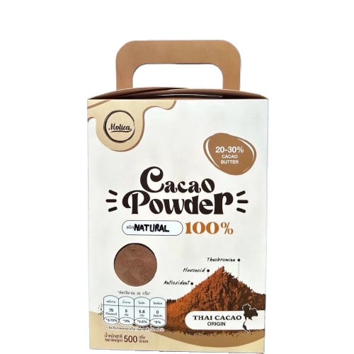 Molica ผงคาเคา ผงโกโก้ Natural unsweetened cacao cocoa powder 100%