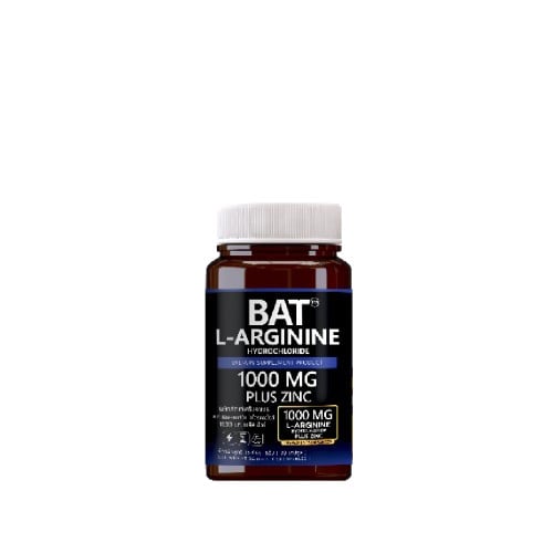 อาหารเสริมแอลอาร์จินีน BAT L-Arginine HYDROCHLORIDE 1000 mg. Plus Zinc