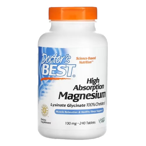 อาหารเสริมแมกนีเซียม Doctor's Best High Absorption Magnesium