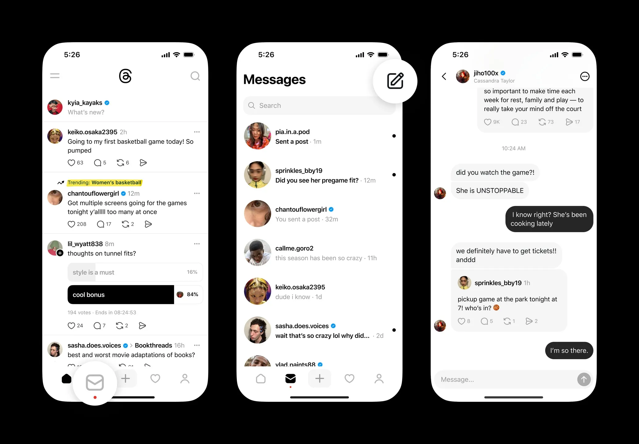 Threads เปิดตัว Direct Message (DM) พร้อม AI ช่วยเชื่อมต่อ ชูจุดขายแตกต่างจาก Instagram
