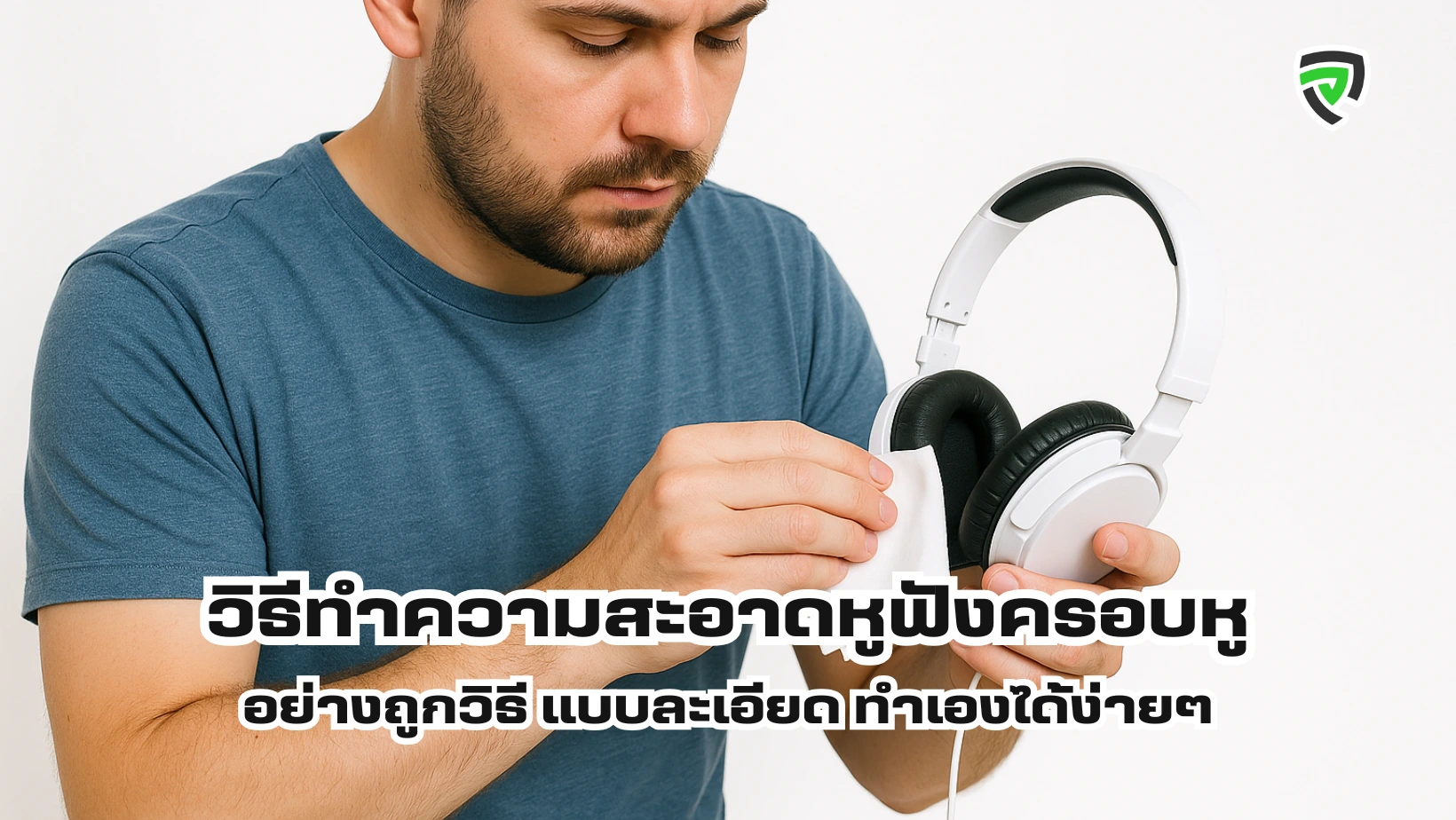 วิธีทําความสะอาดหูฟังครอบหู อย่างถูกวิธี แบบละเอียด ทำเองได้ง่ายๆ.webp