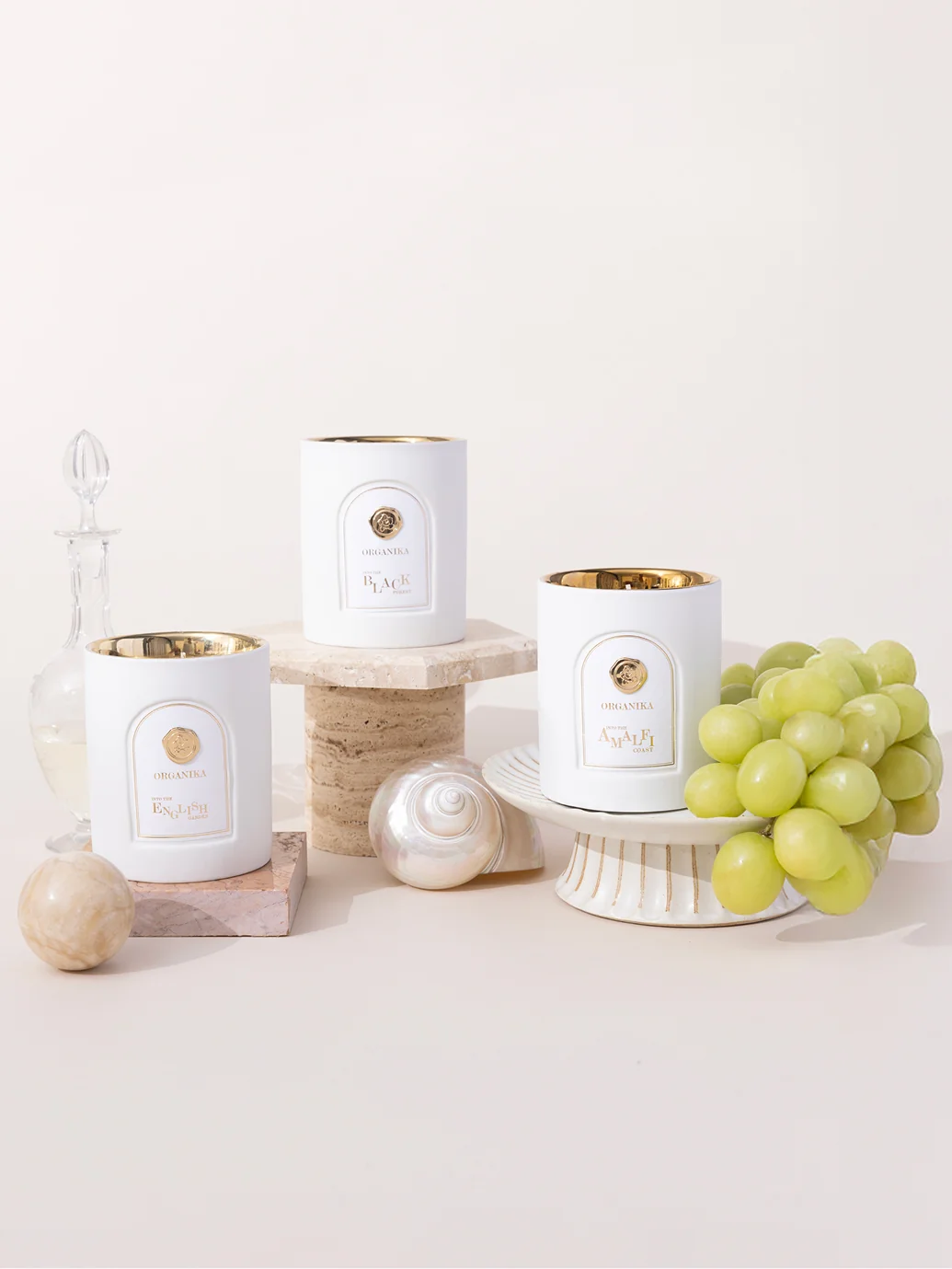 เทียนหอม Organika Secret Garden Aromatic Soy Candle