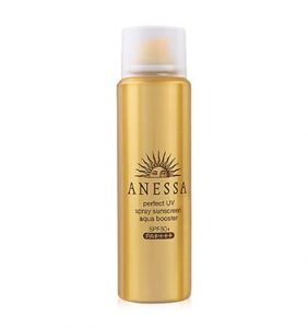 สเปรย์กันแดด หน้าที่ดีที่สุดของAnessa Perfect UV Spray Sunscreen Aqua Booster
