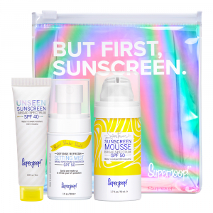 ชุดครีมกันแดด จาก Supergoop! But First, Sunscreen Kit