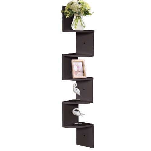 Levede 5 Tier Corner Wall Display Shelves-1