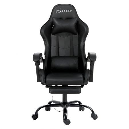Artiss Gaming Chairs Massage with Pillow