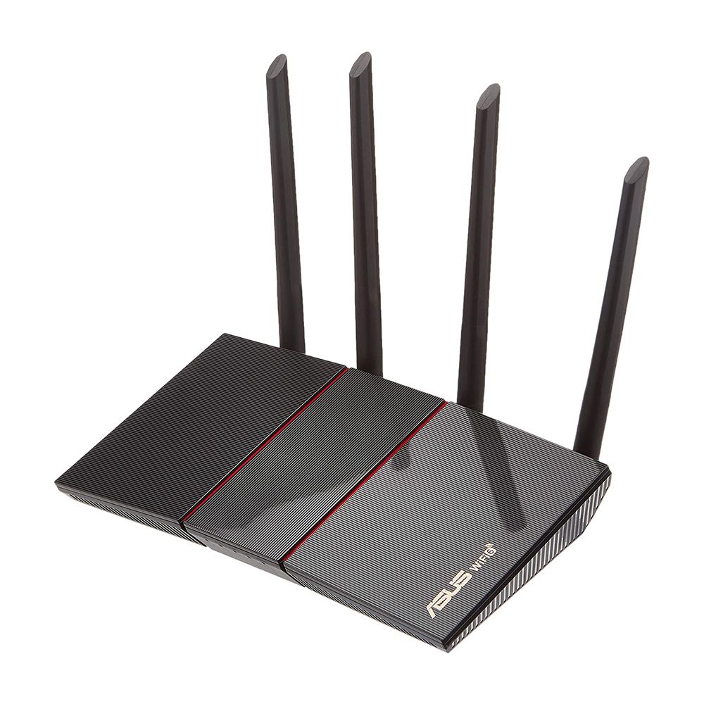 ASUS RT-AX55 AX1800 Dual Band WiFi 6 (802.11ax) Router (Black) MU-MIMO OFDMA