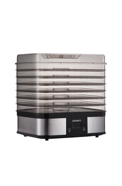 Devanti Food Dehydrator with 7 Trays - Silver