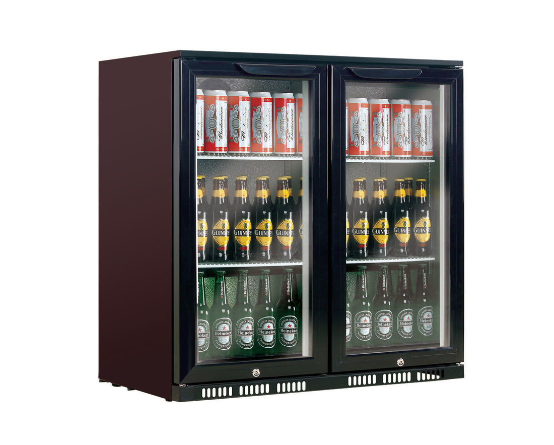 Heller HUB210 Double Glass Door Bar Fridge_1