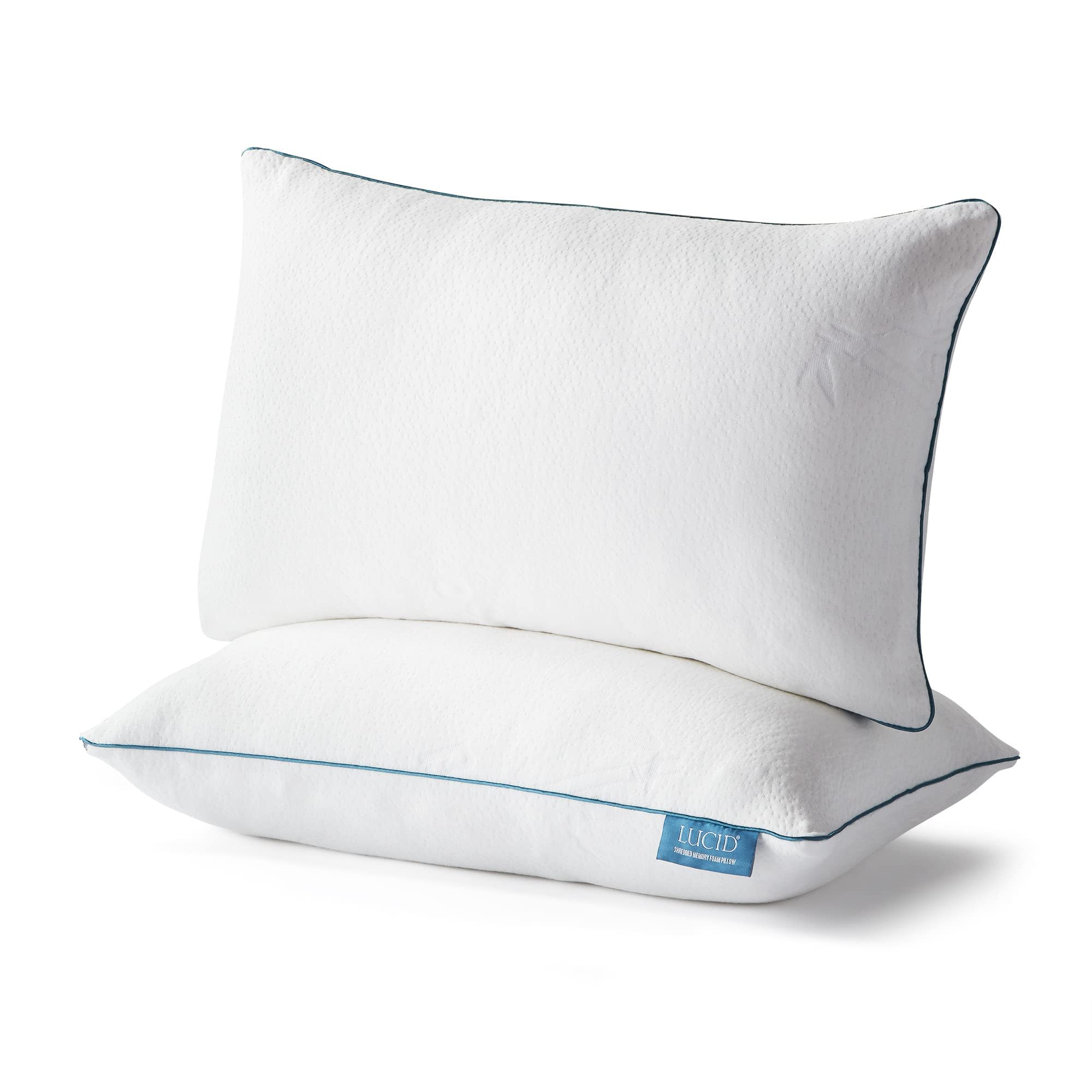 LUCID Adjustable Premium Shredded Memory Foam Pillow