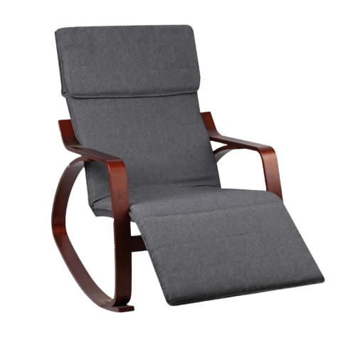 Birch Plywood Adjustable Rocking Lounge Arm Chair