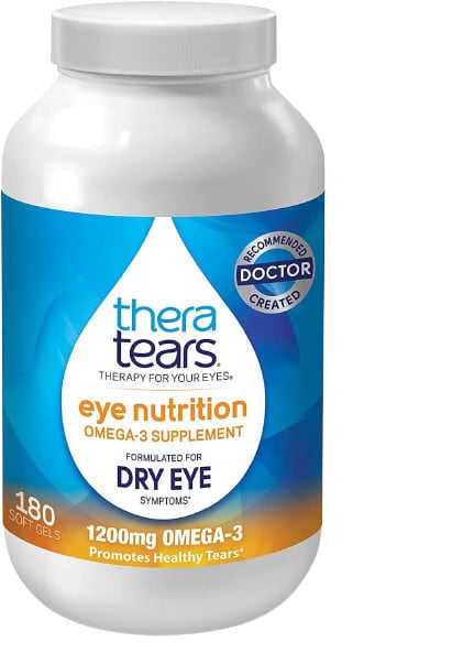 Thera Tears Omega 3 Supplement for Eye Nutrition Fish Oil