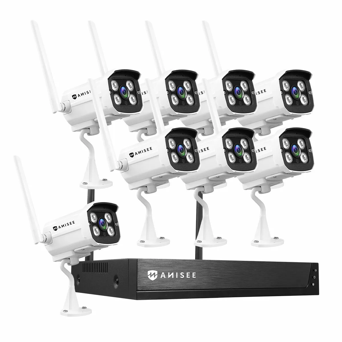 1080P Wireless 8 Channel  Security Camera