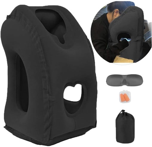 Inflatable Travel Pillow for Airplane