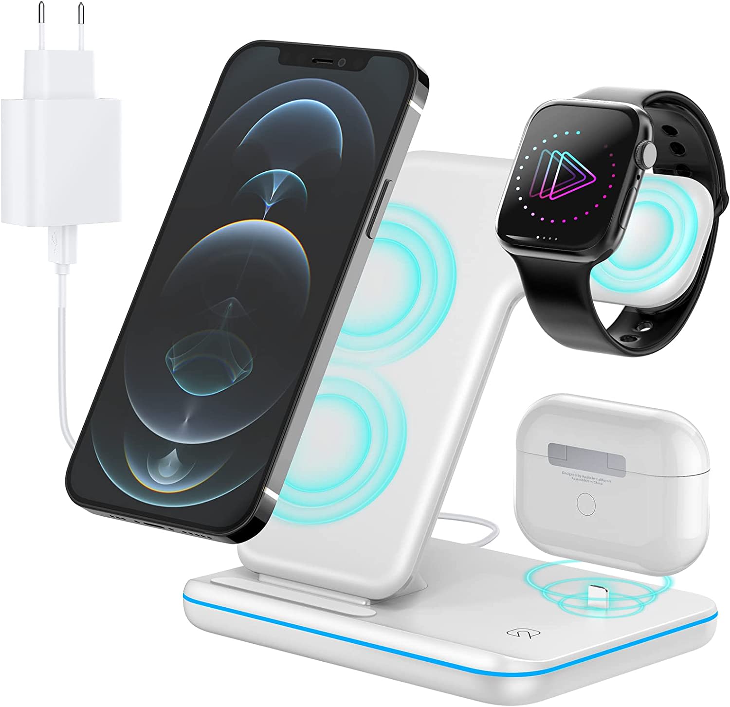 POWERGIANT Qi 3-in-1 Wireless Charger
