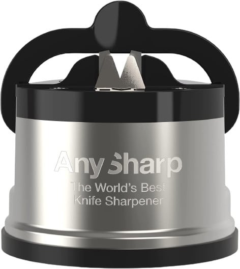 AnySharp ASKSPRO Knife Sharpener, Gunmetal Grey/Black