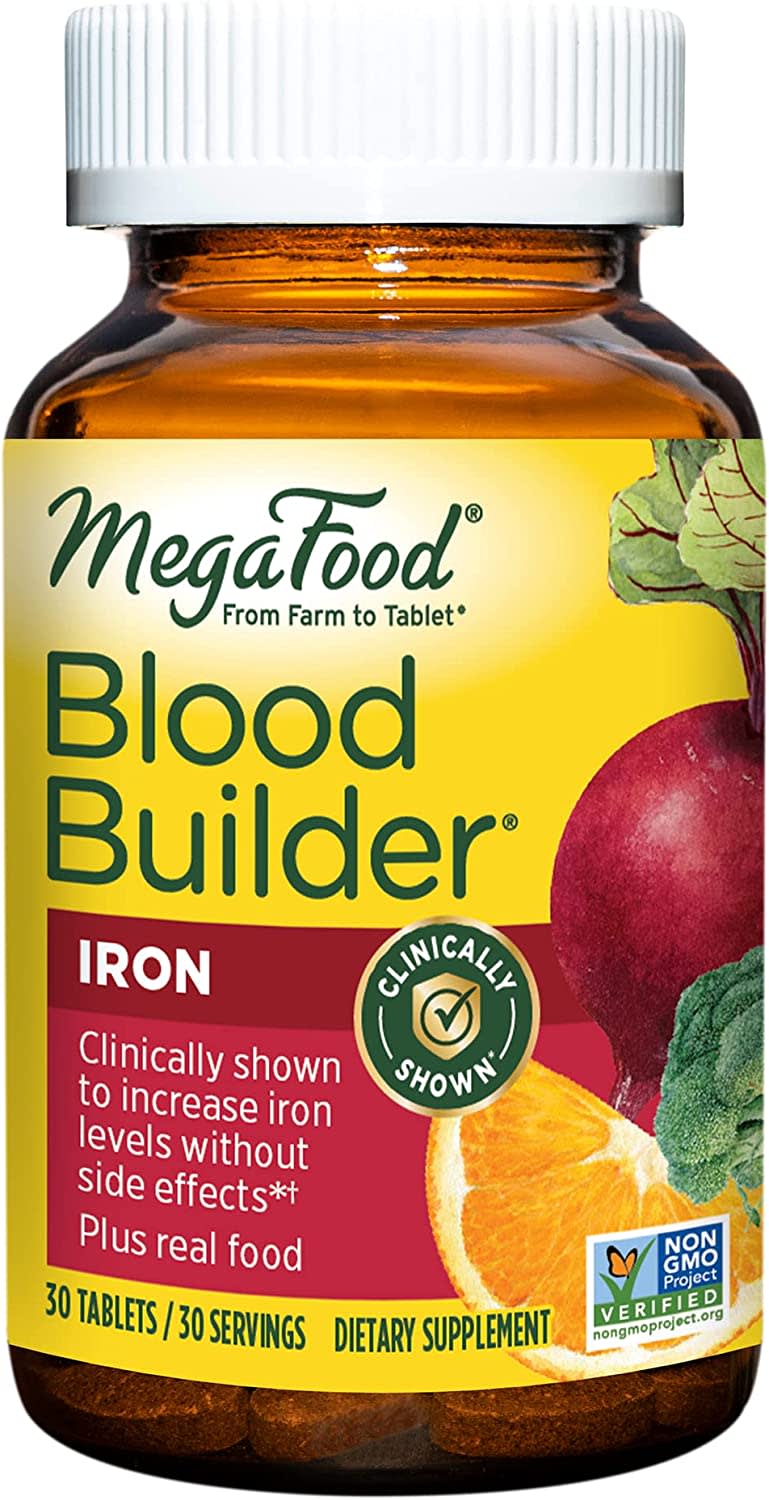 MegaFood Blood Builder Multivitamins and Iron Supplement