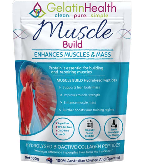 Gelatin Health Muscle Build Pure Collagen Supplement