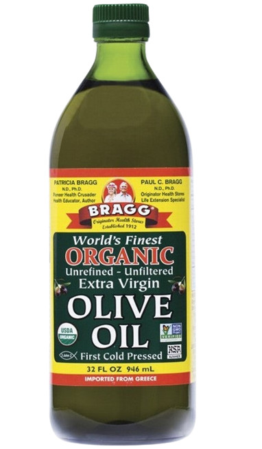 BRAGG Organic Unrefined/Unfiltered Extra Virgin Olive Oil