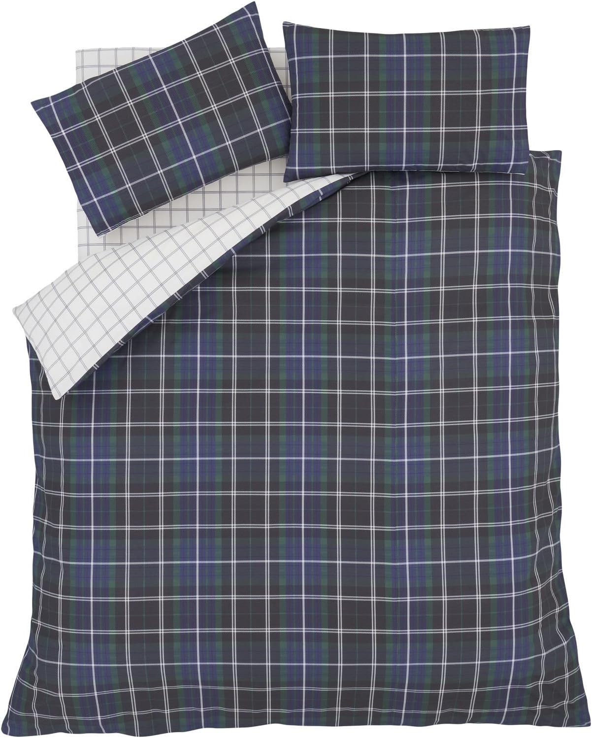Catherine Lansfield Brushed Tartan Check Quilt