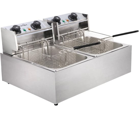 5 Star Chef Double Commercial Deep Fryers